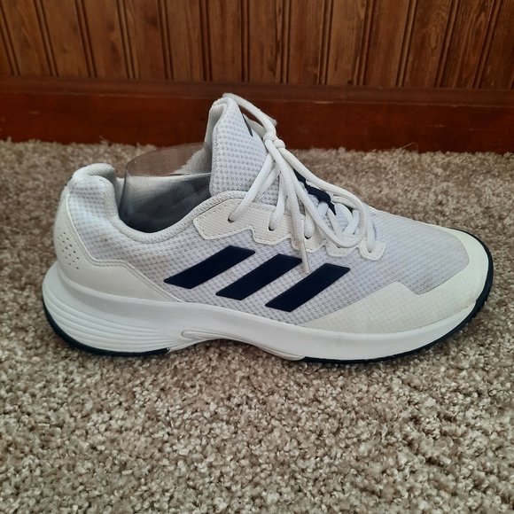 Adidas Gamecourt 2 Tennis Shoes White Navy Mesh Athletic Sneakers Size 8 main image 13